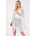Embellished Sequin Mesh Cover Up - CC-WH2002167