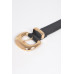 Faux Leather Metal Buckle Belt - CC-WH2002170