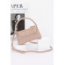 Faux Leather Ribbon Top Handle Clutch - CC-WH2002178