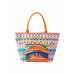 Boho Print Pom Pom Fringe Tote Bag - CC-WH2002199