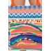 Boho Print Pom Pom Fringe Tote Bag - CC-WH2002199