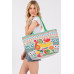 Fruit Boho Print Pom Pom Fringe Tote Bag - CC-WH2002200