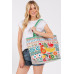 Fruit Boho Print Pom Pom Fringe Tote Bag - CC-WH2002200
