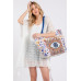 Evil Eye Boho Print Pom Pom Fringe Tote Bag - CC-WH2002202