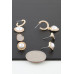 Vintage Pearl Hearts Earrings Set - CC-WH2002207