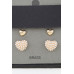 Twin Hearts Stud Earrings - CC-WH2002210