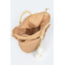 Woven Cotton Wood Handle Tote Bag - CC-WH2002219