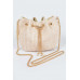 Faux Straw Bucket Crossbody Bag - CC-WH2002225