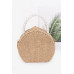 Faux Straw Handmade Clutch W/pearl Handle - CC-WH2002229