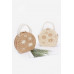 Faux Straw Handmade Clutch W/pearl Handle - CC-WH2002229