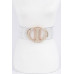Rhinestone Metal Buckle Plus Size Transparent Belt - CC-WH2002234