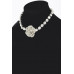 Rhinestone Flower Choker - CC-WH2002236