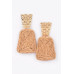 Faux Straw Dangling Earring - CC-WH2002239