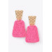 Faux Straw Dangling Earring - CC-WH2002239