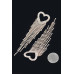 Rhinestone Heart Fringe Earring - CC-WH2002248