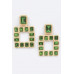 Multi Square Gemstone Earrings - CC-WH2002251