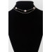 Double Clover Charm Choker Necklace - CC-WH2002254