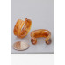 Multi Marble Stone Hoop Earrings - CC-WH2002256
