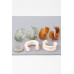 Multi Marble Stone Hoop Earrings - CC-WH2002256