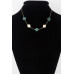 Two Toned Clover Charm Necklace - CC-WH2002274