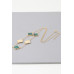 Two Toned Clover Charm Necklace - CC-WH2002274