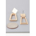 Modern Geometric Frame Drop Earrings - CC-WH2002290