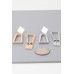 Modern Geometric Frame Drop Earrings - CC-WH2002290