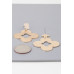 Textured Open Clover Drop Earrings - CC-WH2002291