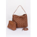 Faux Leather Braided Embossed Hobo Bag - CC-WH2002306