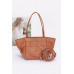 Faux Leather Braided Tote Bag - CC-WH2002311