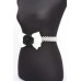 Flower Ribbon Faux Pearl Stretch Belt - CC-WH2002316