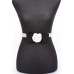 Flower Ribbon Faux Pearl Stretch Belt - CC-WH2002316