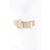 Hammeredmetal Buckle Metallic Stretch Plussizebelt - CC-WH2002317