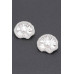 Rhinestone Faux Pearl Metal Earring - CC-WH2002326