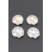 Rhinestone Faux Pearl Metal Earring - CC-WH2002326