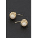 Rhinestone Metal Tear Drop Earring - CC-WH2002344