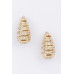 Rhinestone Metal Tear Drop Earring - CC-WH2002344