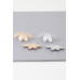 Multi Leaf Stud Earrings - CC-WH2002347