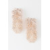 Multi Flare Leaf Drop Earrings - CC-WH2002348