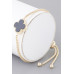 Stone Clover Box Chain Bracelet - CC-WH2002351