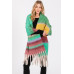 Brushed Multi Color Stripe Scarf - CC-WH2002358