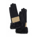 Two Tone And Stitch Lines Fauxfur Smarttouchgloves - CC-WH2002367