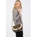 Fleece Trimmed Solid Crossbodybag Adjustable Strap - CC-WH2002369