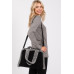 Fleece Trimmed Solid Tote And Crossbody Bag - CC-WH2002370