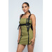 Stretchable Cotton Mini Dress