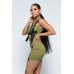 Stretchable Cotton Mini Dress