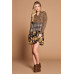 Cheetah Print Button-down Collard Shirt Dress