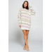 Terry Brushed Print Sweater Dress