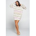 Terry Brushed Print Sweater Dress