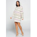 Terry Brushed Print Sweater Dress